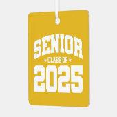 Ornement En Métal Classe de 2025 Lycée Graduation Senior 2025 (Avant gauche)