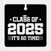 Ornement En Métal Classe de 2025 Lycée Graduation Senior 2025 (Verso)