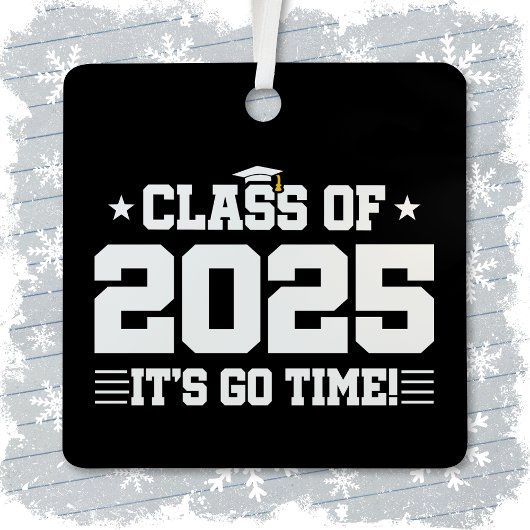 Ornement En Métal Classe de 2025 Lycée Graduation Senior 2025