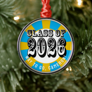 Ornement En Métal Classe Ouest de 2026 Graduation