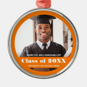 Ornement En Métal Classe photo Année Orange Graduation