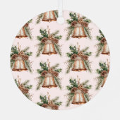 Ornement En Métal Cloches de Noël blanches en bronze or (Verso)