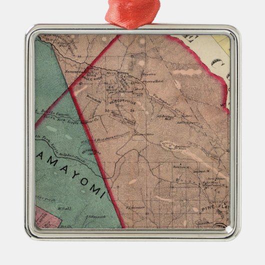 Ornement En Métal Cloverdale, Washington, Mendocino (Devant)