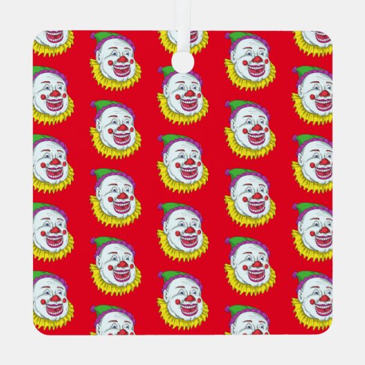 Ornement En Métal Clown effrayant (Verso)