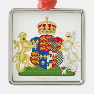 Ornement En Métal Coat of Arms Anne Boleyn
