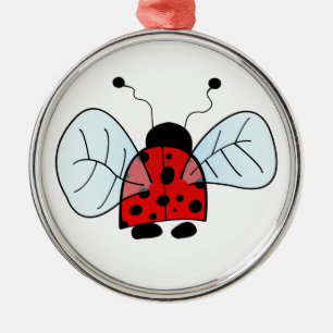Ornement En Métal Coccinelle