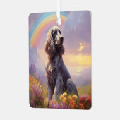 Ornement En Métal Cocker Spaniel Memorial Nom personnalisé Chien Rai (Avant gauche)