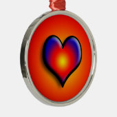 ORNEMENT EN MÉTAL COEUR COLORÉE (Droite)