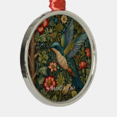 Ornement En Métal Colibri Art nouveau vintage rétro (Droite)