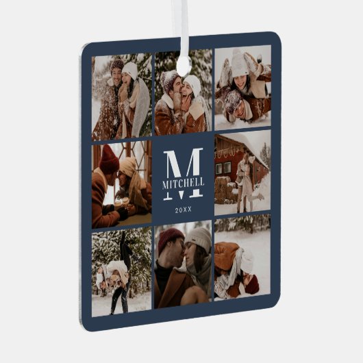 Ornement En Métal Collage photo de famille simple et moderne | Monog (Avant droite)