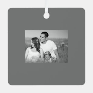 Ornement En Métal Collage photo en cercle personnalisé simple et élé