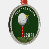 Ornement En Métal Collectif de golf personnalisé (Droite)