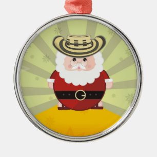 Ornement En Métal colombian chirstmas