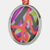 Ornement En Métal coloré 7564 art abstrait (Gauche)