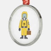 Ornement En Métal Combinaison de danger avec valise (Gauche)