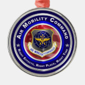 Ornement En Métal Commandement de la mobilité aérienne Noël Customis (Devant)