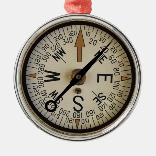 Ornement En Métal Compass Rose 1 (Devant)