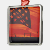 Ornement En Métal Composé numérique du drapeau américain (Gauche)