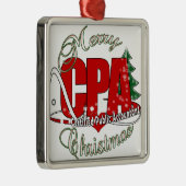Ornement En Métal Comptable public certifié CPA CHRISTMAS (Droite)