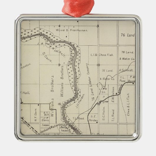 Ornement En Métal Comté de Fresno, Californie 2 (Devant)