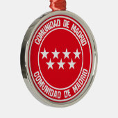 Ornement En Métal Comunidad de Madrid Round Emblem (Droite)