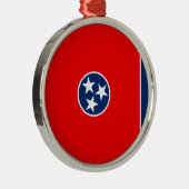 Ornement En Métal Conception de drapeau d'état du Tennessee (Droite)