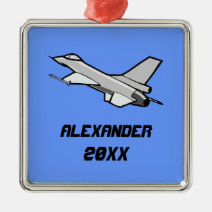 Ornement En Métal Conception personnalisée de faucons de combat F16