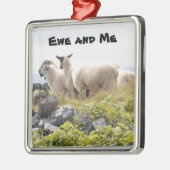 Ornement En Métal Conception risquée - Moutons dans un champ (Gauche)