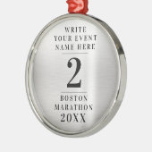 Ornement En Métal Concours de médaille d'argent classique simple 2e (Gauche)