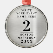 Ornement En Métal Concours de médaille d'argent classique simple 2e (Devant)