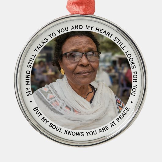 Ornement En Métal Condoléances Souvenir commémoratif du souvenir (Devant)