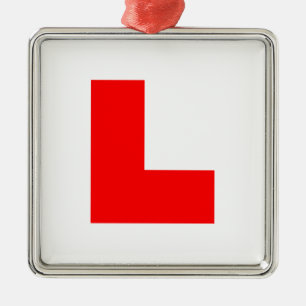 Ornement En Métal Conducteur débutant avec plaque L / Enterrement de