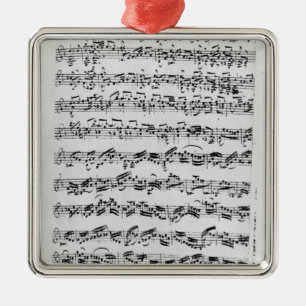 Ornement En Métal Copie de 'Partita dans le mineur de D pour Violin