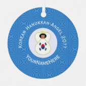Ornement En Métal Coréen (Sud) Hanoukka Angel Année Nom Tour (Recto)
