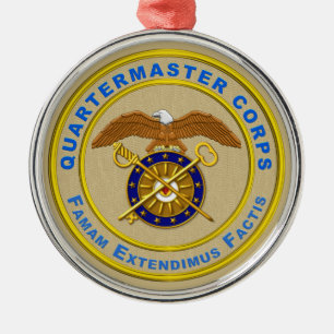 ORNEMENT EN MÉTAL CORPS QUARTERMASTER