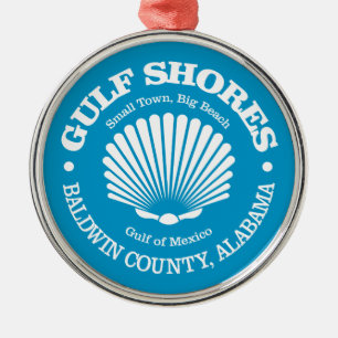 Ornement En Métal Côte du Golfe (coquillage)