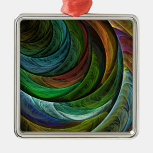 Ornement En Métal Couleur Gloire Moderne Art Abstrait Motif Élégant