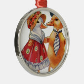 Ornement En Métal Couple de canard vintage (Droite)