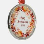 Ornement En Métal Courbe d'aquarelle à partir de feuilles d'automne  (Droite)