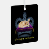 Ornement En Métal Couronne de coussin Queen personnalisable (Avant droite)