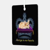 Ornement En Métal Couronne de coussin Queen personnalisable (Avant gauche)