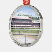 Ornement En Métal Course de course Saratoga et Cour Clare (Gauche)