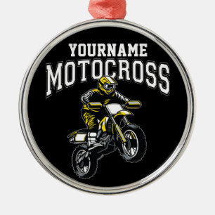 Ornement En Métal Course Motocross Dirt Bike Rider personnalisée