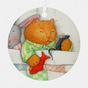 Ornement En Métal COZY KITTY Métal Cercle Ornement