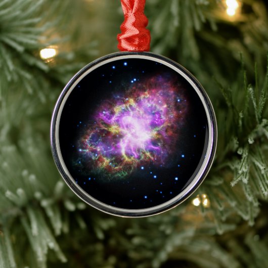 Ornement En Métal Crabe Nebula Supernova Remnant Hubble Composite (Arbre)