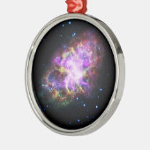 Ornement En Métal Crabe Nebula Supernova Remnant Hubble Composite (Gauche)