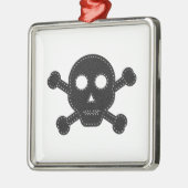 Ornement En Métal Crâne à flancs noirs (Gauche)