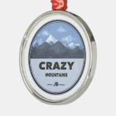 Ornement En Métal Crazy Mountains Montana Camping (Gauche)