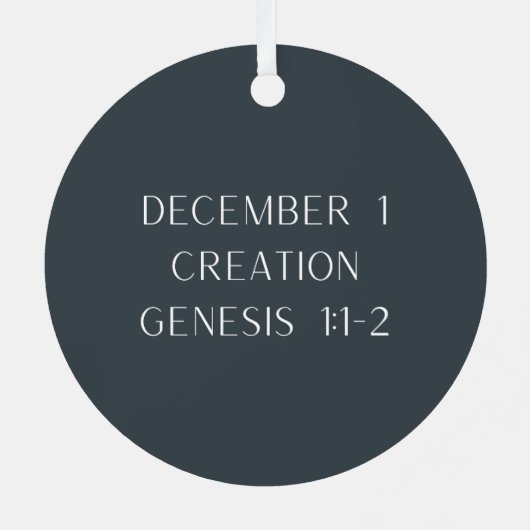 Ornement En Métal Creation of the World Jesse Tree (Verso)