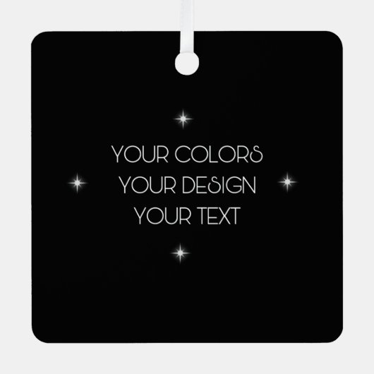 Ornement En Métal Créez votre propre (Recto)